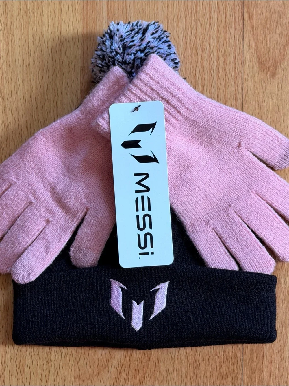 Messi Beanie Hat and Gloves Set.